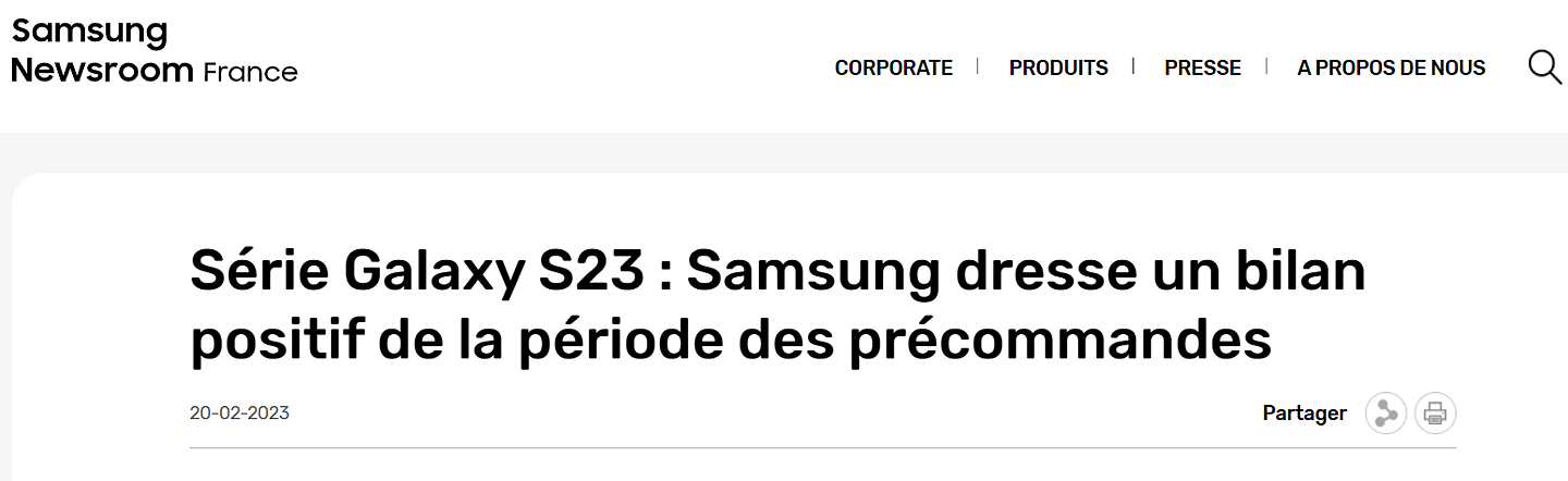 三星 Galaxy S23 系列在法国的预购量是 S22 系列的两倍，60% 买家选择 Ultra - 1