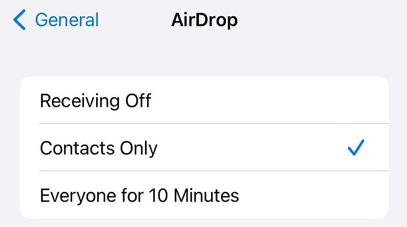 Gurman：苹果 iPhone AirDrop 隔空投送新选项将在全球推出，“对所有人开放 10 分钟” - 2