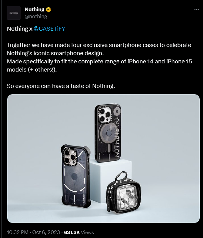 Nothing 为苹果 iPhone 15/14 全系手机推出“限量”保护壳，售 549 港币起 - 2