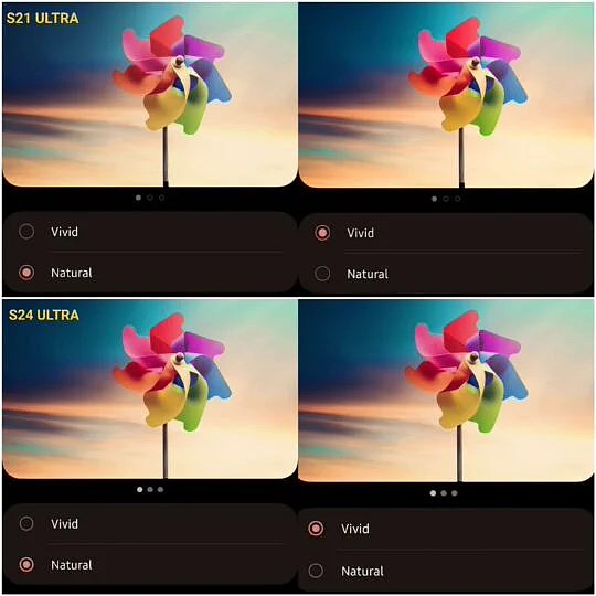 用户反映三星 Galaxy S24 系列手机在“鲜艳”模式下屏幕颜色偏淡 - 2