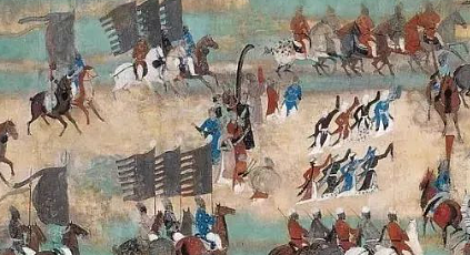 唐张议潮出行图：一幅描绘盛唐气象的历史画卷 - 1