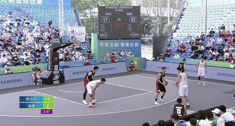 ?全运会三人篮球：胡金秋6分10板 王哲林0分 联合队大胜福建队 - 1