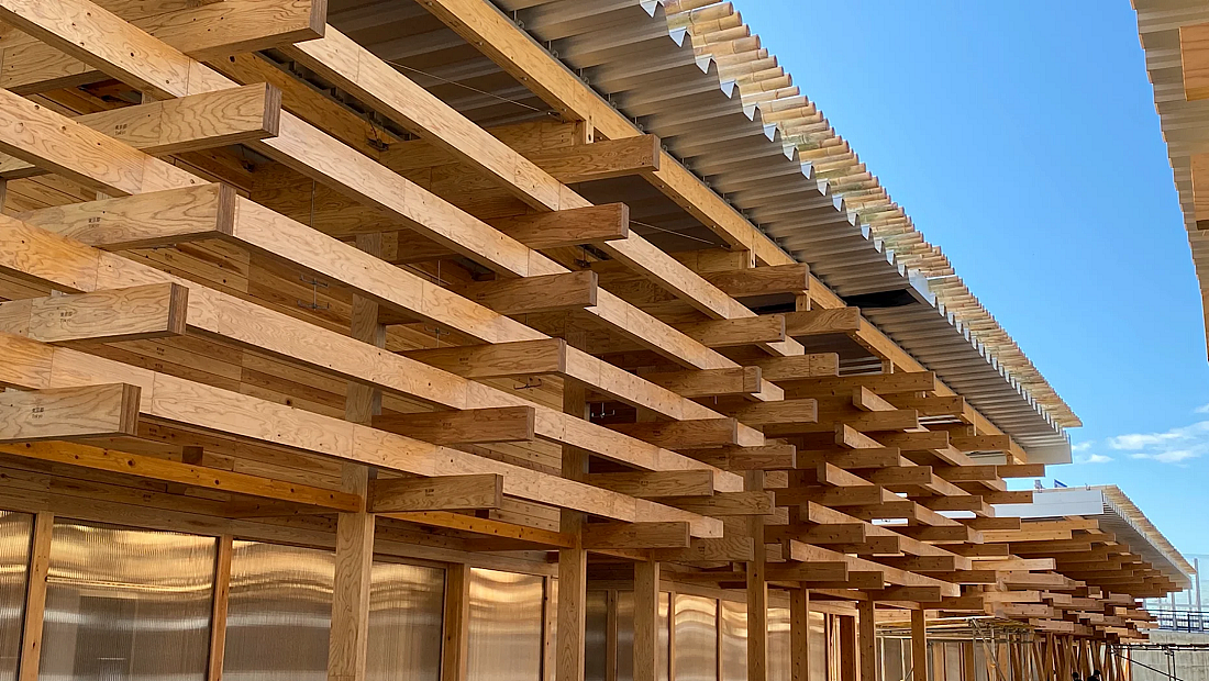 东京奥运村开始向日本各地归还建设时所借木材 - 1