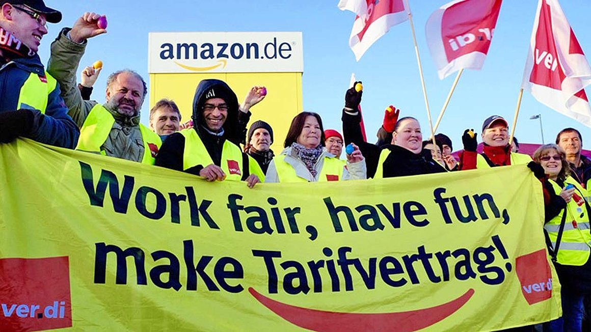 德国工会呼吁7个亚马逊配送中心罢工 要求提高薪酬 - 1