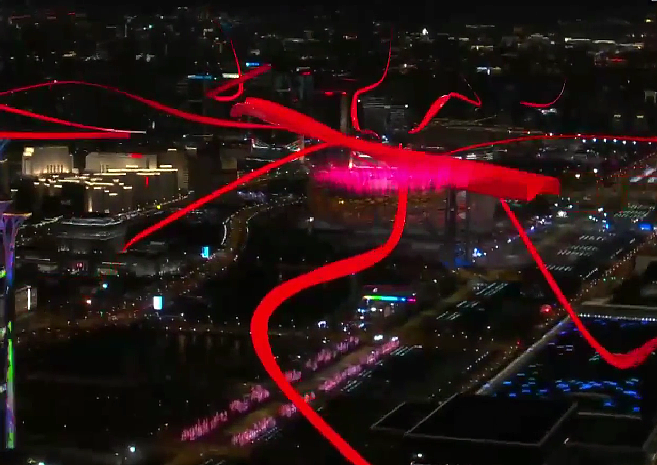 北京冬奥闭幕式出现巨型中国结、十二生肖冰车 - 2