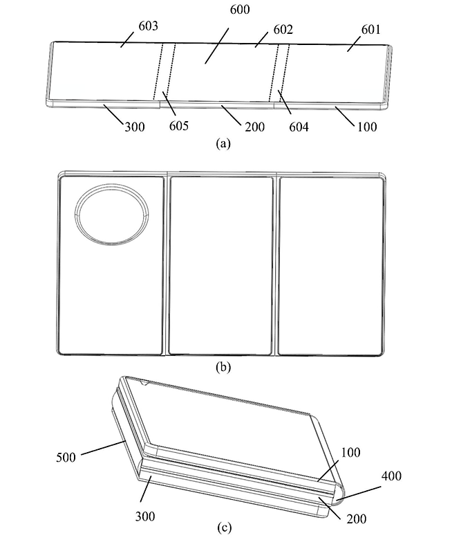 内折 + 外折、双铰链设计，消息称某厂正研发全球首个“三折叠屏”手机：网友推测是华为 - 3