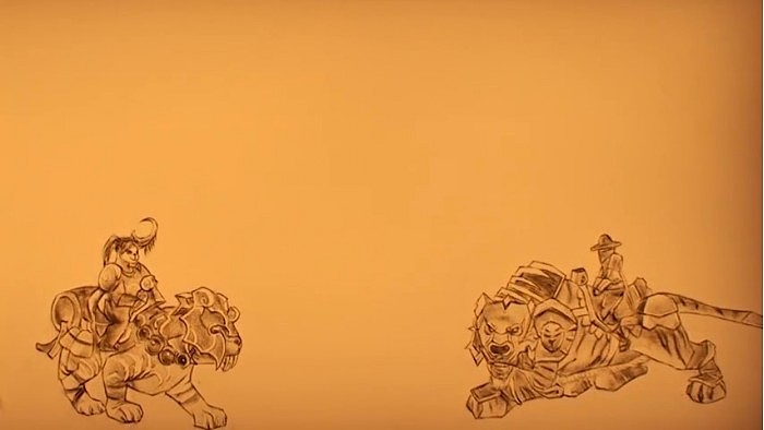 魔兽世界携手沙画艺术家胡雪朗 创作壬寅年新春特别沙画 - 7