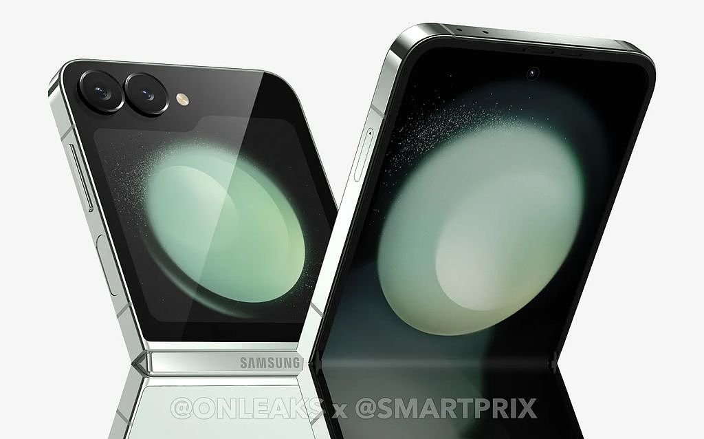 三星 Galaxy Z Flip6 手机渲染：6.7 英寸内屏、3.4 英寸外屏，厚度增 7% - 3