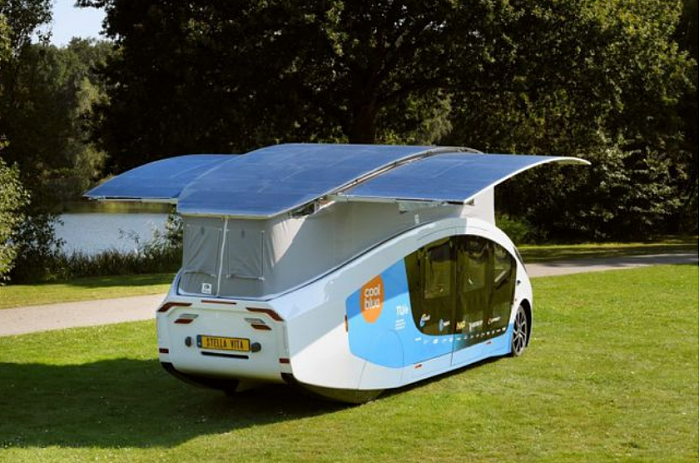 荷兰学生团队打造太阳能房车 一天能跑730公里 - 3