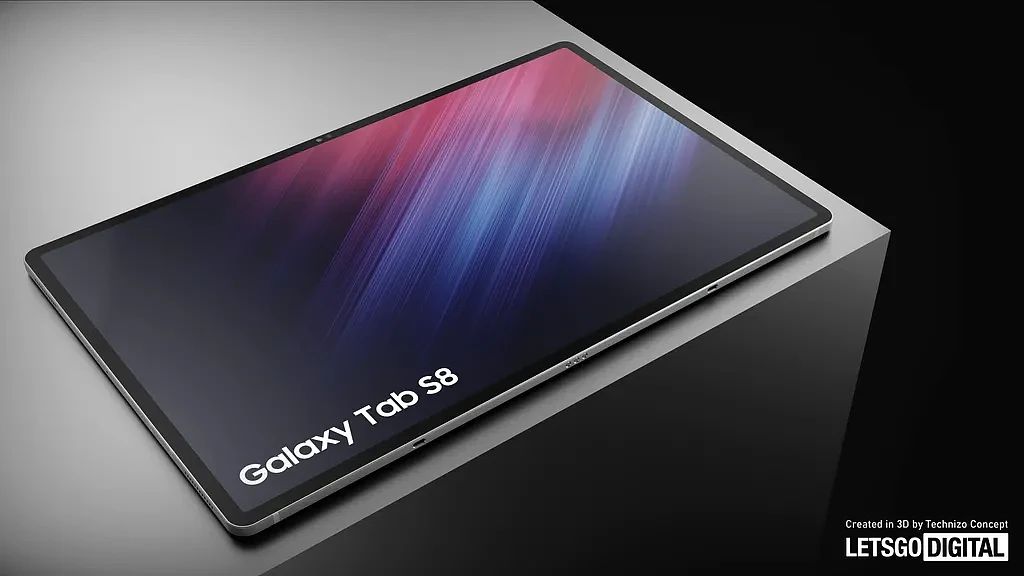 [图]三星Galaxy Tab S8高清渲染：11吋屏幕+骁龙8 Gen 1 - 3