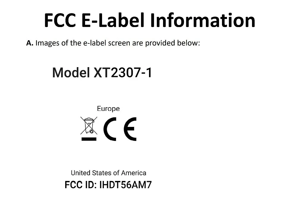摩托罗拉 Edge 40 Neo 手机通过 FCC 认证：确认 5000mAh 电池、68W 快充 - 3