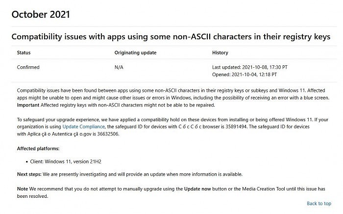 微软承认Windows 11存在一个问题：无法在注册表中处理非ASCII字符 - 2
