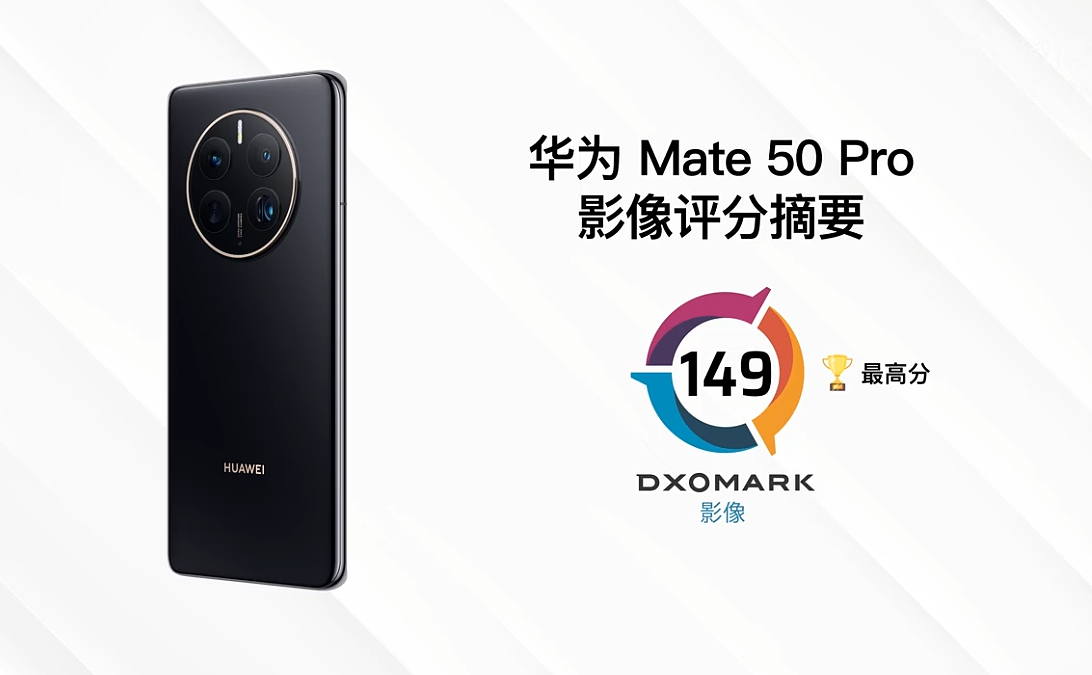 华为 Mate 50 Pro 影像测试登顶 DXOMARK：总分149，排名第一 - 1