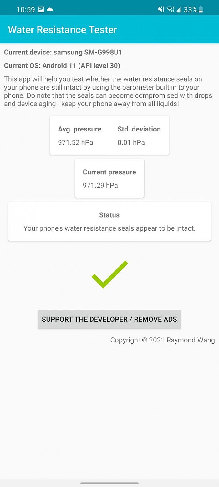 Water Resistance Tester​应用：测试你的手机是否具备IP67/68防水密封 - 4