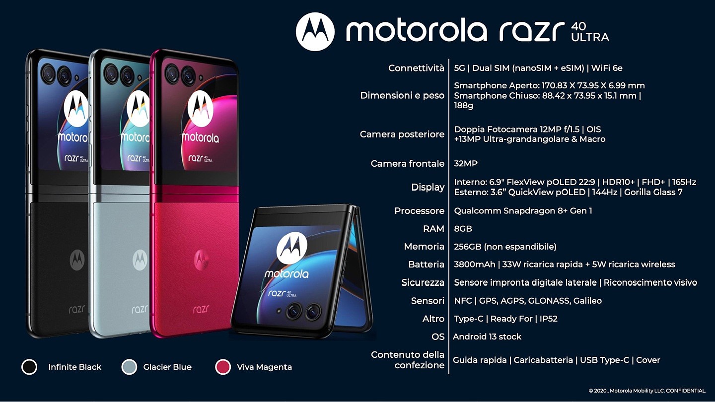 摩托罗拉 Razr 40 Ultra 手机详细规格曝光：内屏 6.9 英寸、刷新率 165 Hz - 2