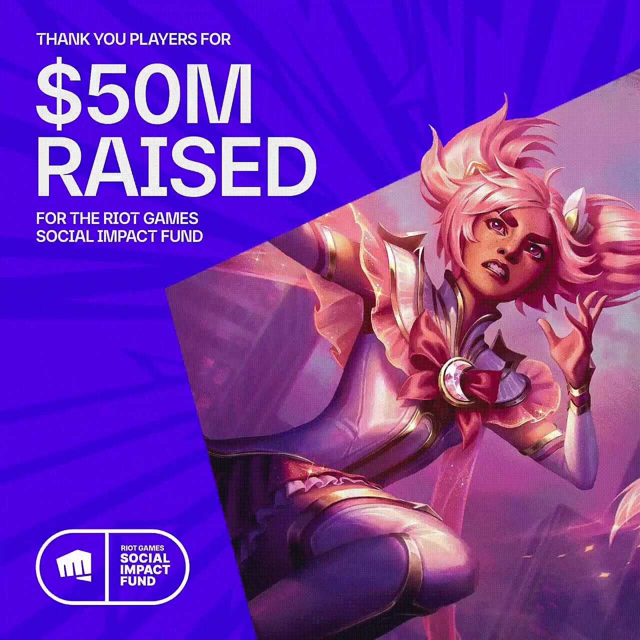 拳头游戏官推：Riot Games社会影响力基金达到5000万美元！ - 1