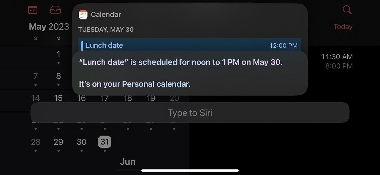 iOS / iPadOS 16.4.1 出现 BUG：Siri 无法设置 31 号日历 - 2