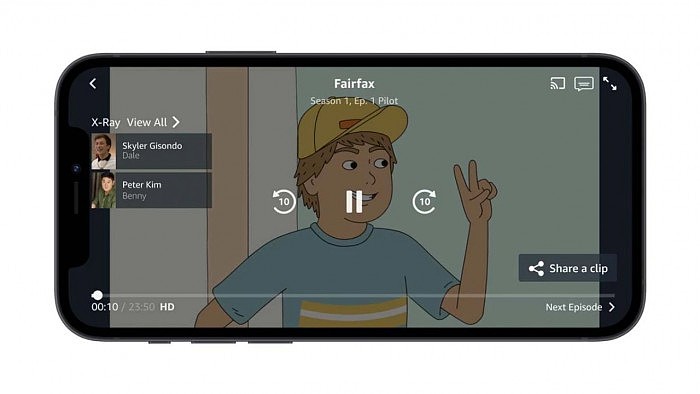 亚马逊Prime Video推新功能 自由截取电视剧/电影某个片段并分享到社交平台 - 1
