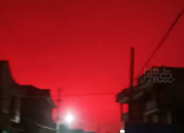 浙江舟山现“漫天红光” 气象学家解释：源于光的折射和散射现象 - 2