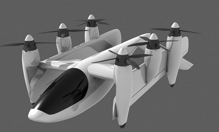 美国南加州公司设计了最有效率的电动垂直起降飞机 - 4
