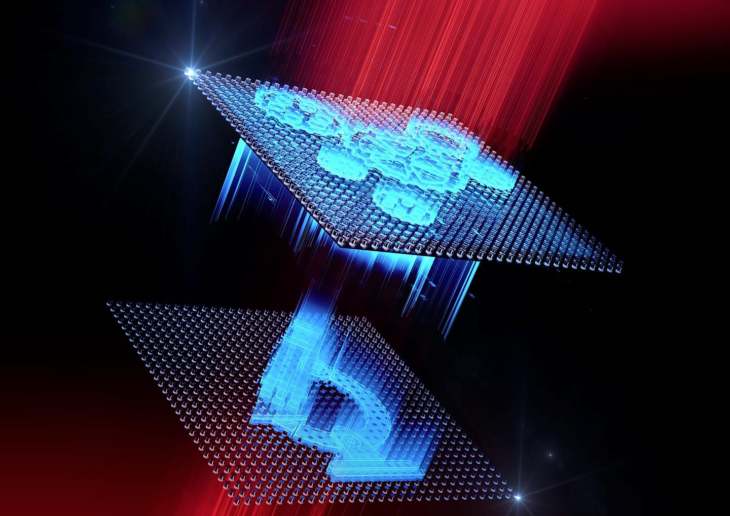 科学家开发出通过操控光线流动在幻灯片上产生两种不同图像的技术 - 1