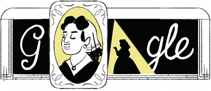 今日谷歌涂鸦：纪念音乐家Ángela Peralta 175岁诞辰 - 3
