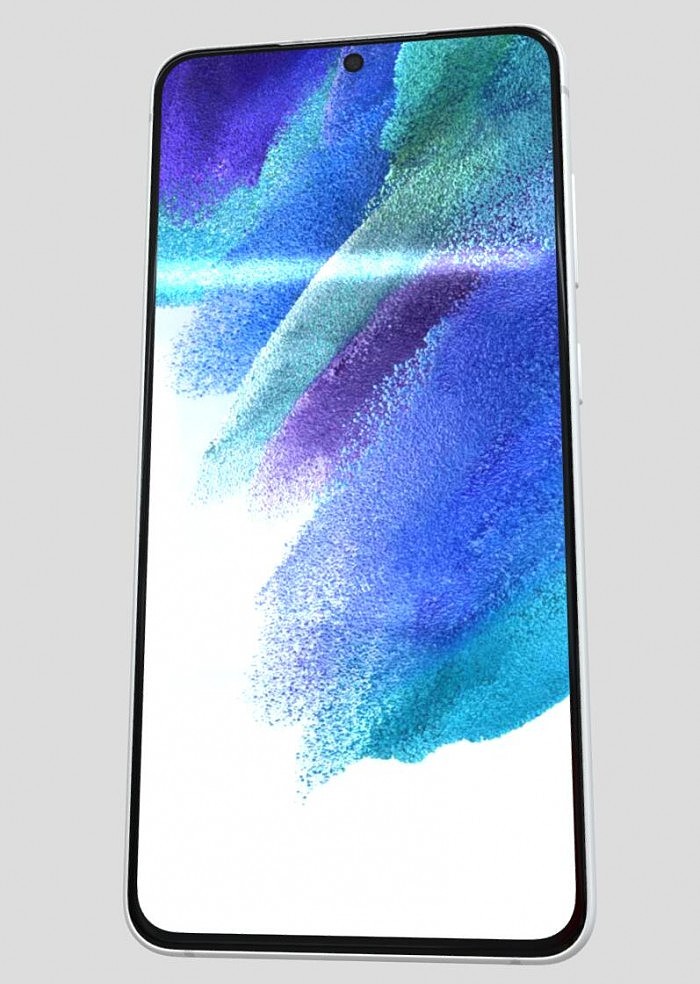 [图]Galaxy S21 FE高清3D建模曝光 有白/绿/灰/紫/蓝五种颜色 - 1