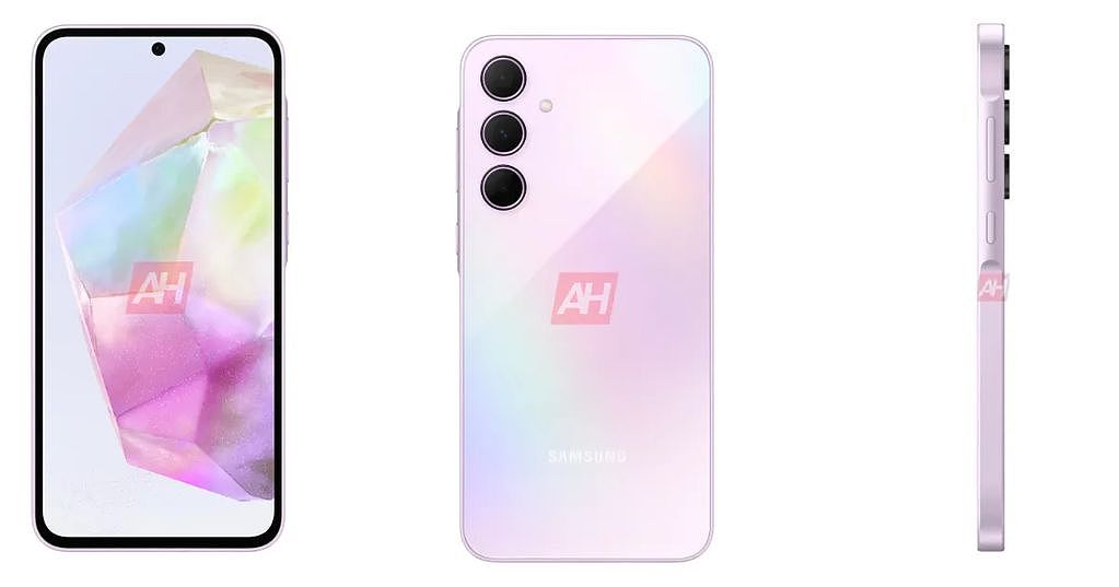 三星 Galaxy A35 手机渲染图曝光：3 种颜色 - 3