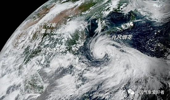 河南郑州的这场超特大暴雨，和大台风烟花密切相关 - 15