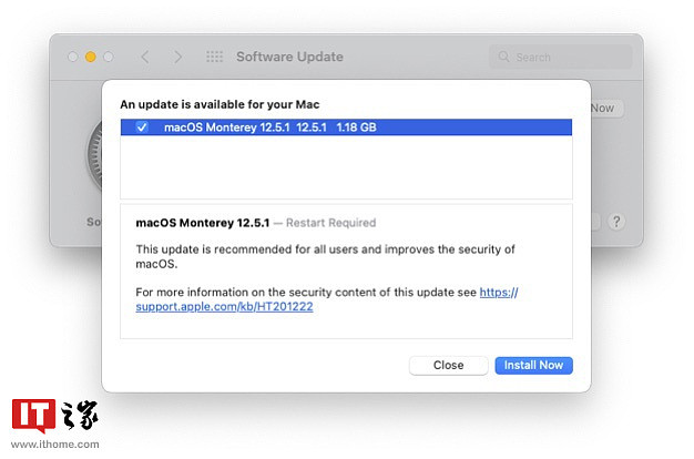 苹果 macOS 12.5.1 正式版发布 - 2