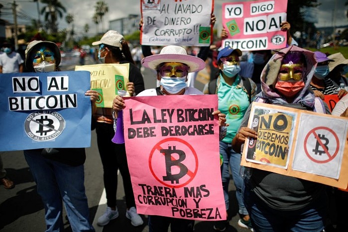 萨尔瓦多公民示威游行 反对政府将比特币当作法币 - 4