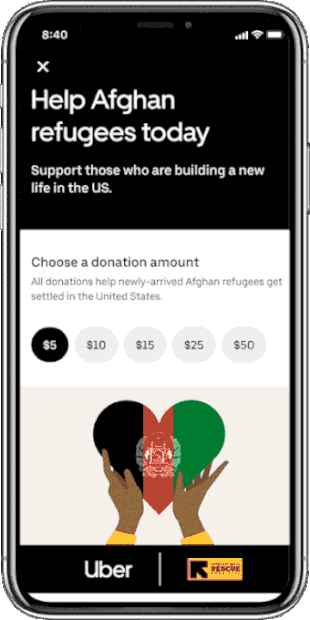 Uber承诺向阿富汗难民捐赠100万美元 - 1
