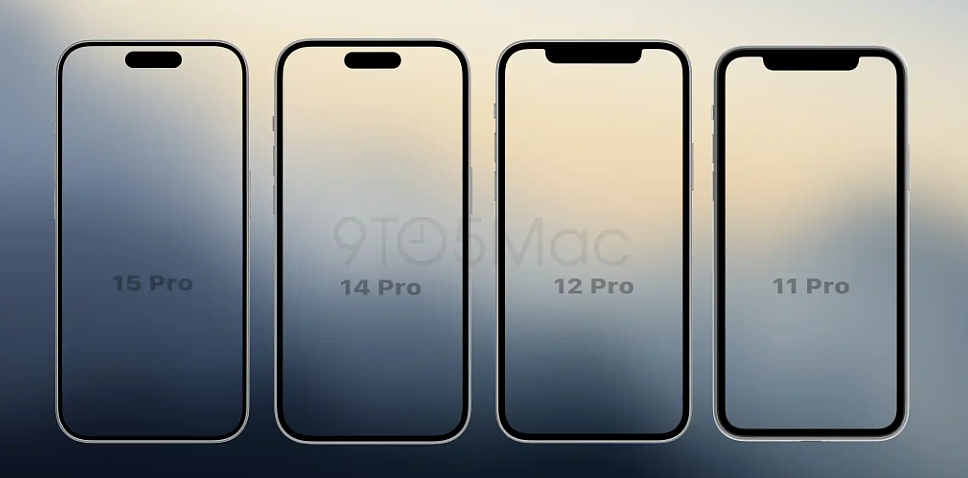 iPhone 15 Pro系列屏幕边框大对比：较 iPhone X 缩小了 30% - 6