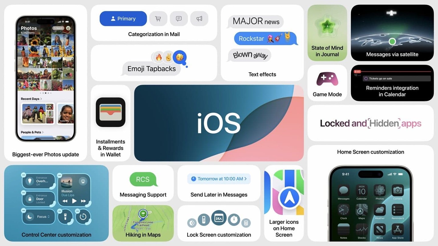 苹果 iOS / iPadOS 18 开发者预览版 Beta 发布，依然支持 iPhone XR / XS / XS Max - 2