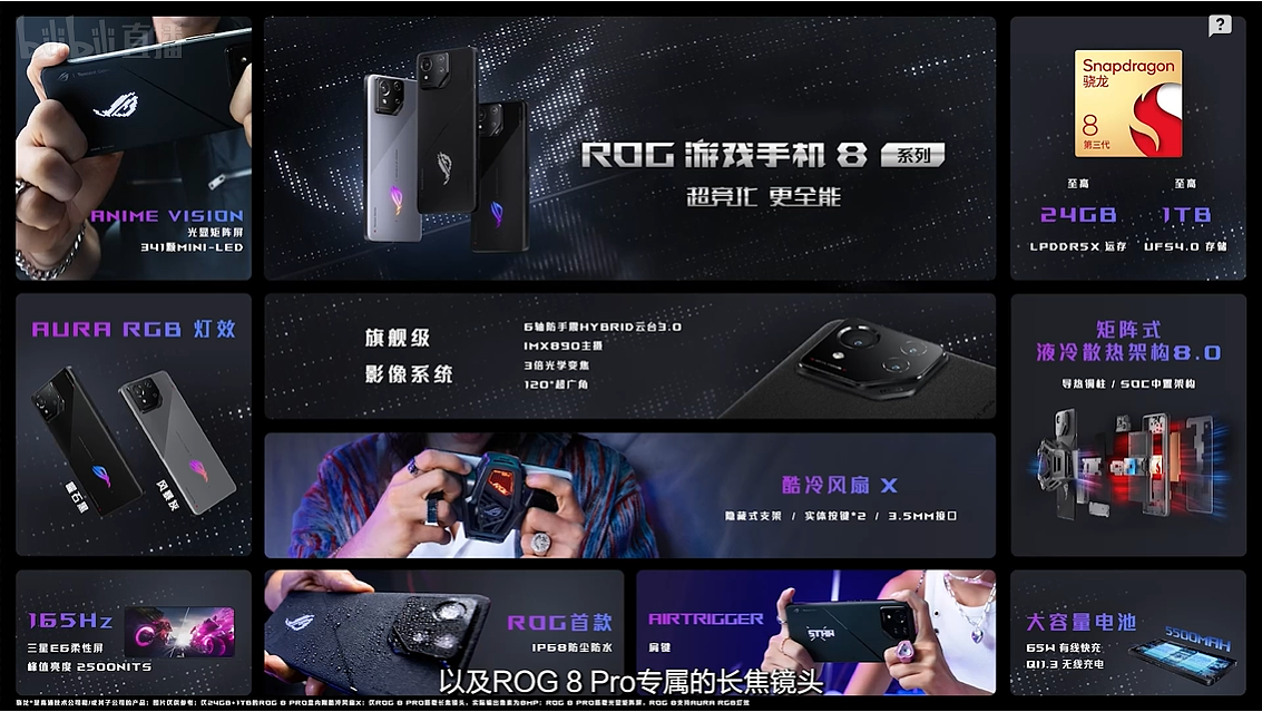 华硕 ROG 游戏手机 8 系列国行版公布：165Hz 三星屏，5500mAh 电池 - 2