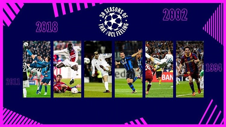 欧足联票选欧冠最伟大进球，六大候选：齐祖梅罗维阿贝尔在列 - 1