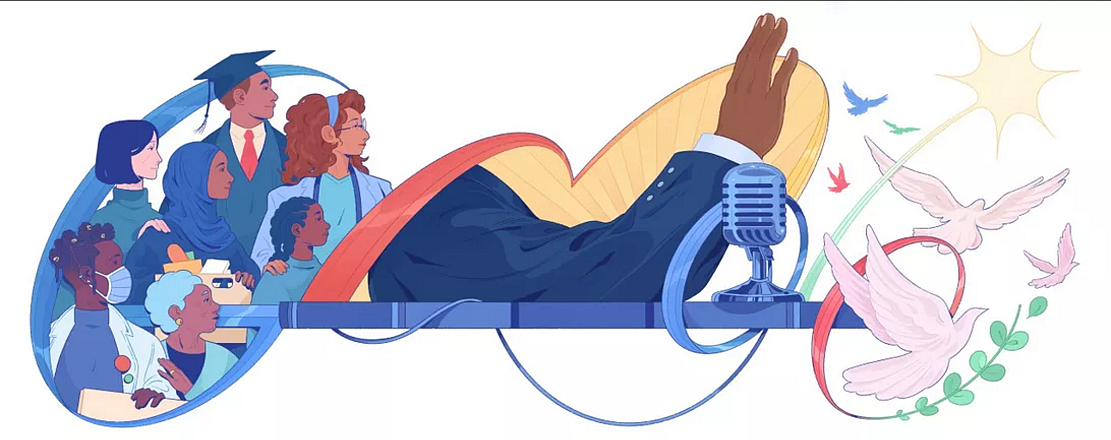 Google新doodle庆祝2022年马丁·路德·金日 - 1