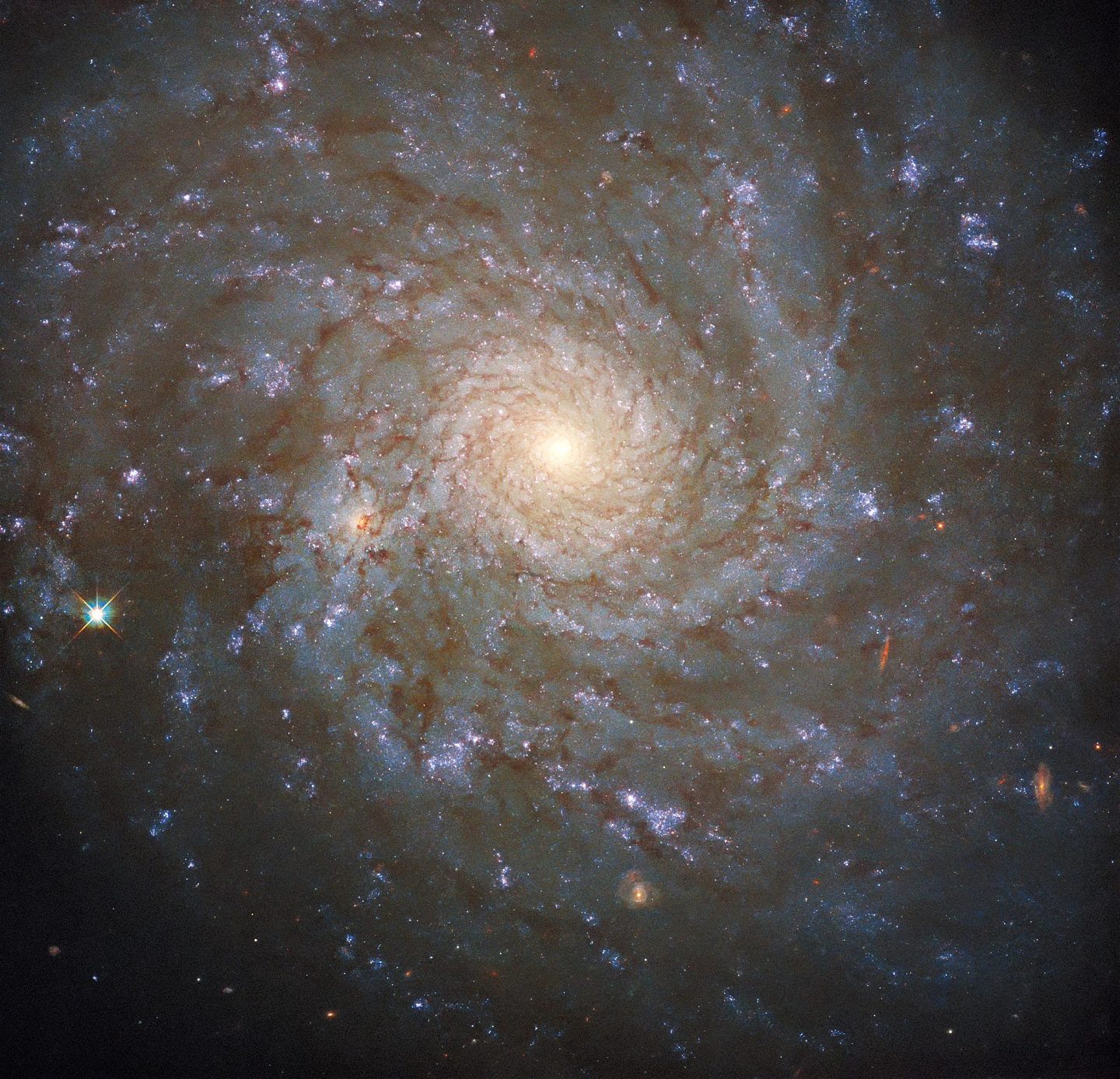 哈勃在后发座星群拍到一个惊人的螺旋星系 - 1
