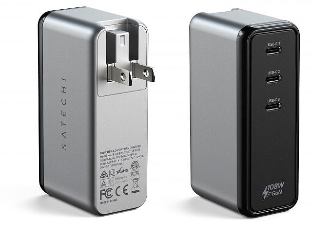 Satechi推出三款USB-C GaN充电器 功率分别为66/100/108W - 1