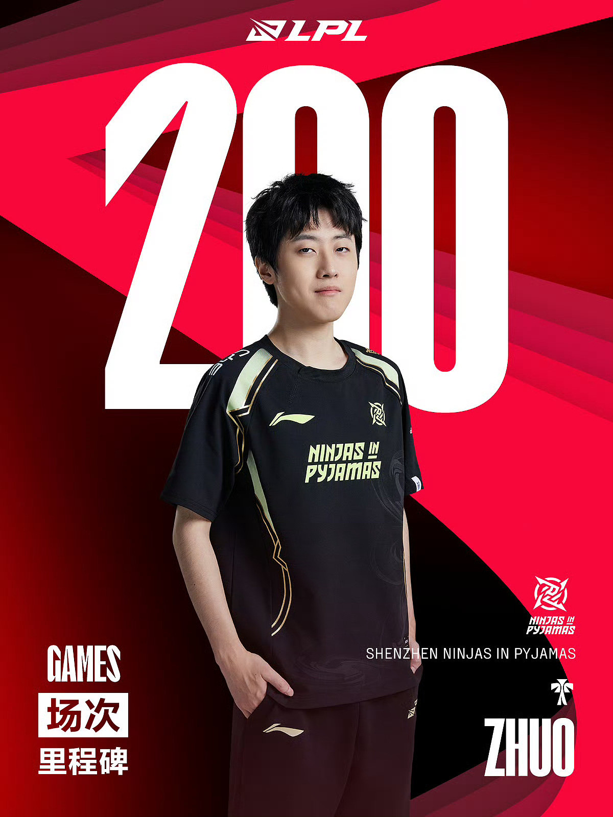里程碑：Zhuo达成LPL200出场成就 是辅助位第25位达成该成就的选手 - 1