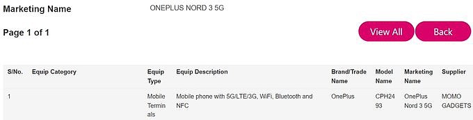 一加 Nord 3 5G 手机国际版通过多项认证 - 4