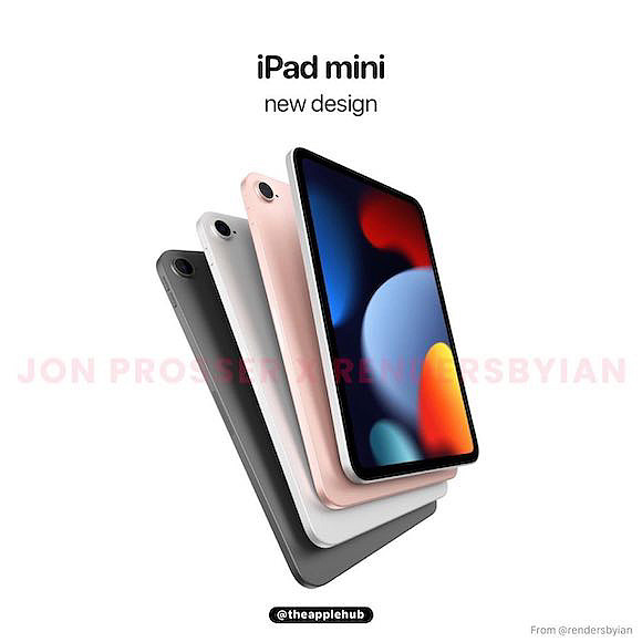 苹果 iPad mini 6 更多配置曝光：8.4 英寸四等宽屏幕，搭载 A14 芯片，侧边电源键 Touch ID ，USB-C 接口 - 3