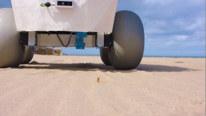 沙滩机器人BeachBot利用人工智能清除海滩上的烟头 - 5