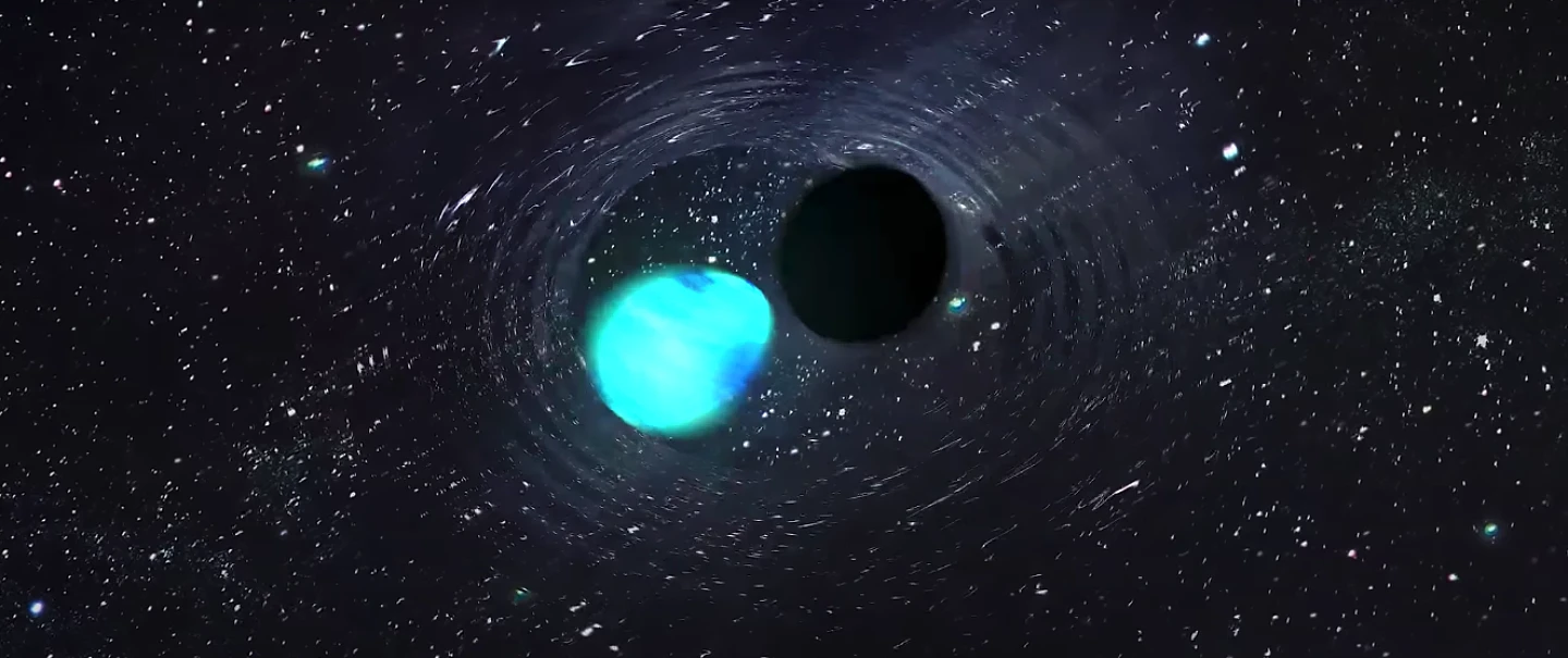 天文学家探测到引力波三重彩的最后一块：黑洞吞噬中子星 - 1