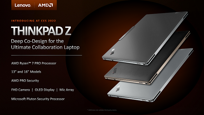 联想打造全新商务本ThinkPad Z13/Z16 领衔首发AMD锐龙6000 PRO - 8