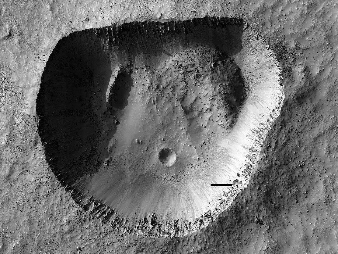 非常规圆形：NASA在火星上发现怪异环形山 - 1