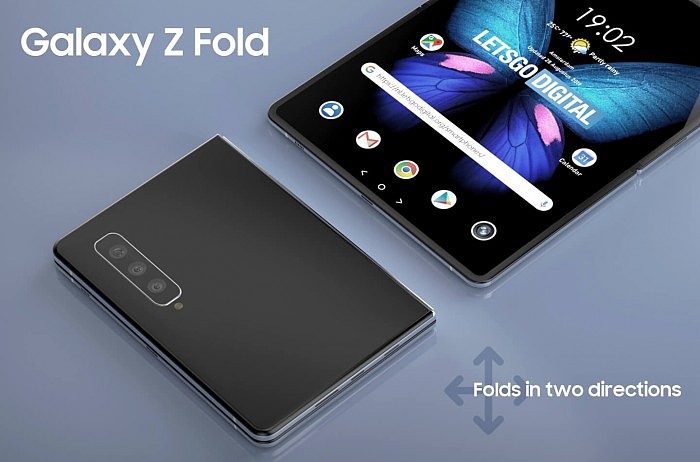 三星为一款高度通用的双折叠Galaxy Z Fold手机申请了专利 - 1