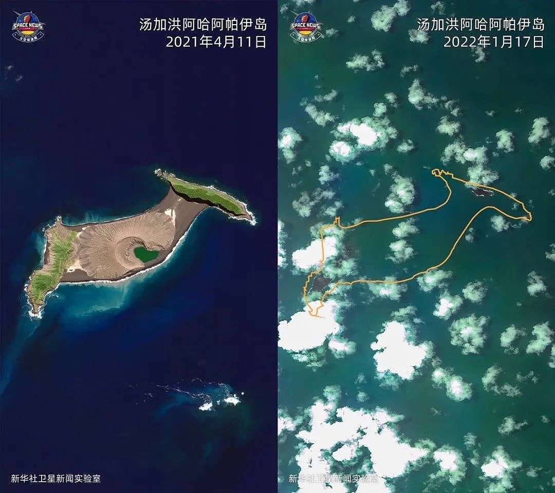 汤加，“消失”的火山岛与“变暖”的地球 - 1