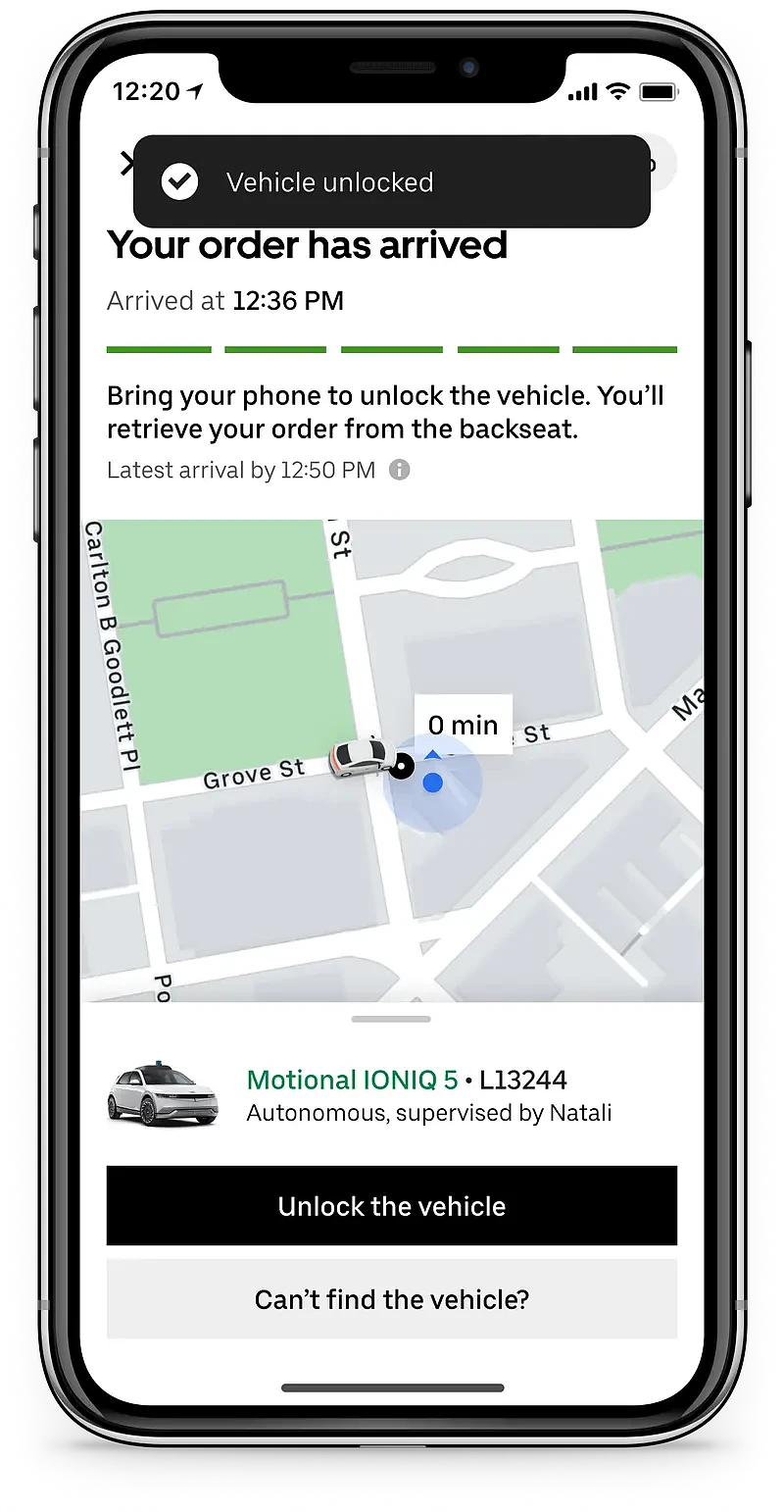 外卖公司Uber Eats本周一推出两个自动驾驶送货试点项目 - 3