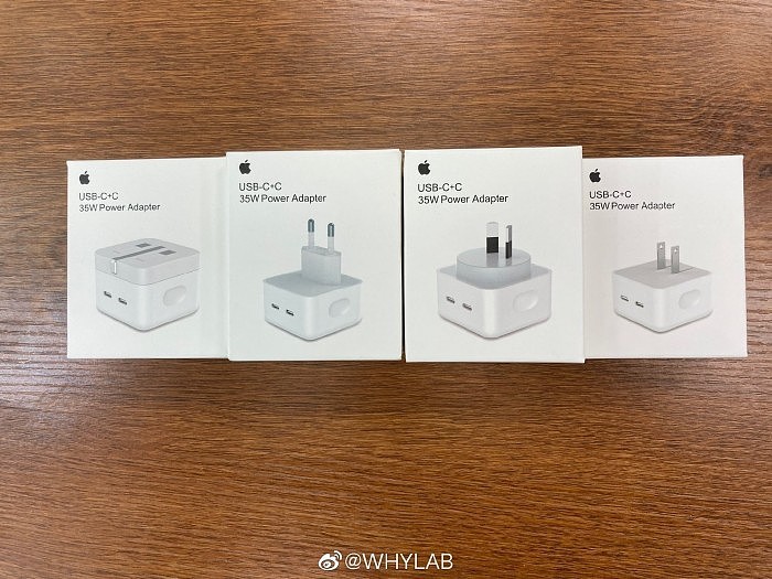 苹果35W双C口充电器曝光：分单充电头、带转接线套装两种版本 - 3